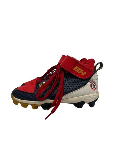 Used Under Armour Harper Jr 2 BB/SB Cleats Red And Navy Blue  11692-S000155322