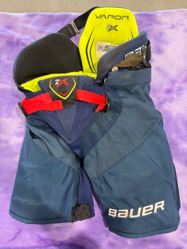 Blue Junior Small Bauer Vapor 2X Hockey Pants (Used)