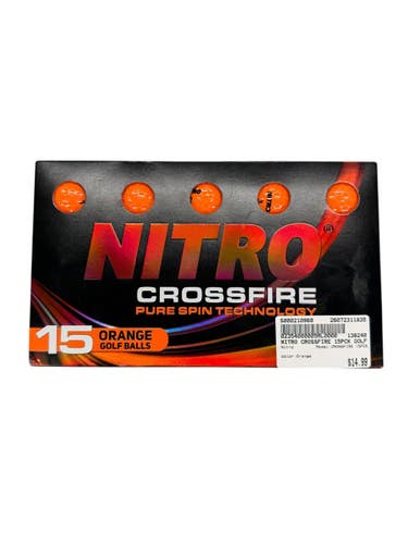 Used Nitro CROSSFIRE 15PCK 15 Pack - Golf Balls Orange 11835-S000210971