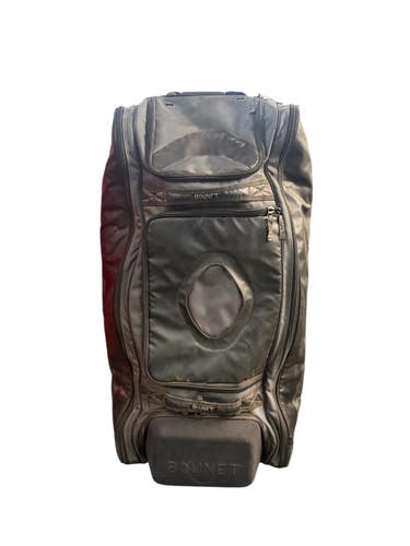 Used Bownet COMMANDER WHL BAG BB/SB Player Wheeled Bag Black And Grey 11835-S000211076