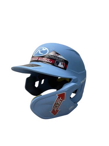 Used Rawlings MACH Batting Helmet w/Mask Carolina Blue M/L 11835-S000211167
