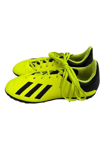 Used Adidas X Soccer Turf Shoes Black And Optic Yellow Junior 04.5 11692-S000155112