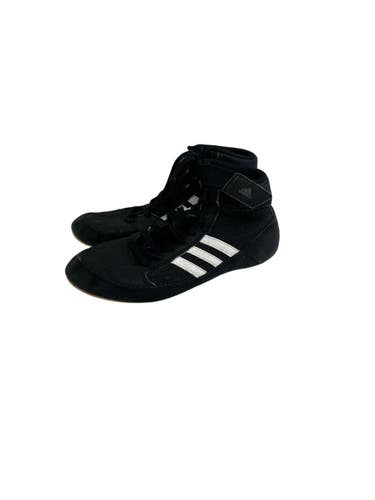 Used Adidas HVC Wrestling Shoes Black Senior 6.5 11692-S000155159