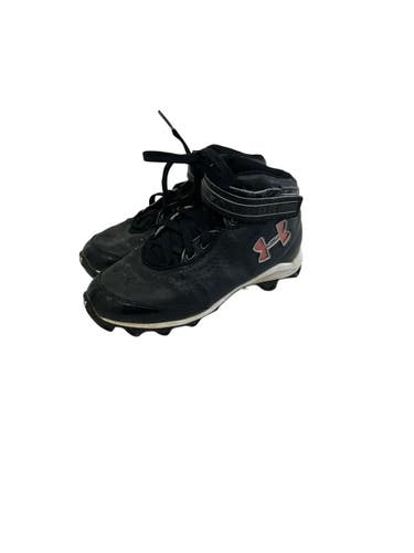 Used Under Armour CRUSHER Jr FB Cleats Black Junior 02 11692-S000155196