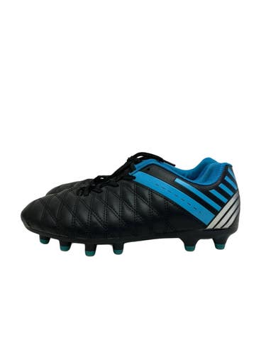 Used JR 4 Soccer Cleats Black And Sky Blue Junior 04 11692-S000155224