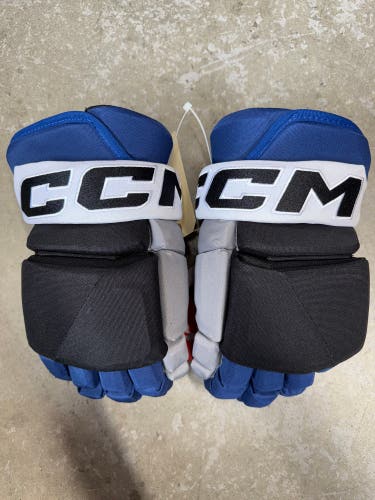 14” CCM Pro Custom HGP43PP Gloves Tampa Bay Lightning Reverse Retro Pro Stock (New) NHL