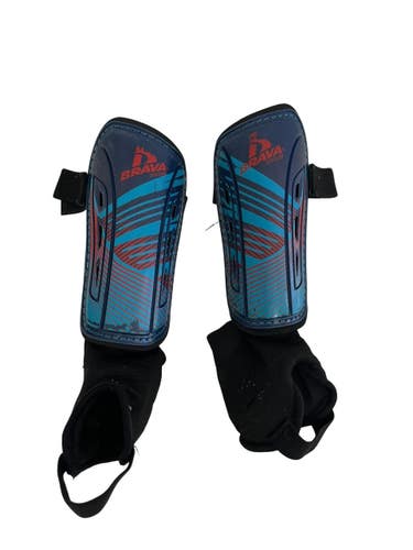 Used Brava Soccer Shin Guards Junior Navy Blue XS 11692-S000155264