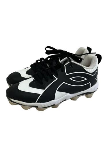 Used Under Armour LEADOFF ICON LOW BB/SB Cleats Black And White Junior 04.5 11692-S000155294