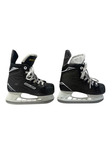 Used Bauer BAUER SUPREME S140 SKATES Youth Hockey Skate Black Youth 12.0 11835-S000201193