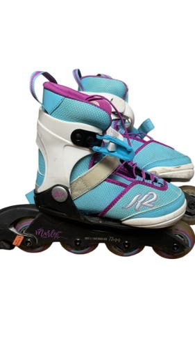 K2 Marlee Pro Adjustable Inline Skates - Teal/Purple - Size 11C-2