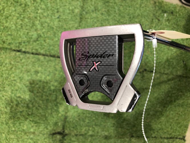 Men's TaylorMade Spider X Hydro Blast Flow Neck Mallet Putter Right Handed 34" (Used)