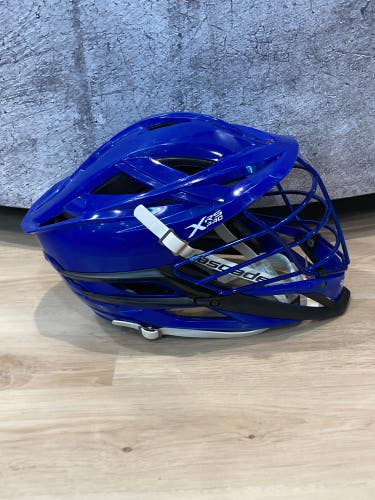 Used Blue Cascade XRS Pro Helmet | UNIVERSITY OF DELEWARE PLAYER ISSUED