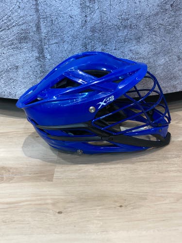 Used Blue Cascade XRS Pro Helmet | UNIVERSITY OF DELEWARE PLAYER ISSUED