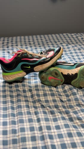 Black Men's Size M 12.0 (W 13.0) Adult Nike Nike alpha huarache elite 4 Low Top'Black Teal Pink'