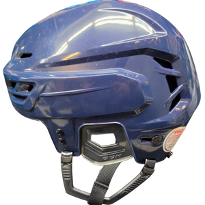 CCM RESISTANCE PRO STOCK HOCKEY HELMET NAVY LARGE AHL NHL NEW (15854)