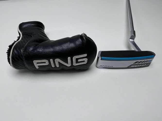Ping Sigma 2 Anser Putter 36" SuperStroke Flatso 1.0 Black Dot Mens RH HC