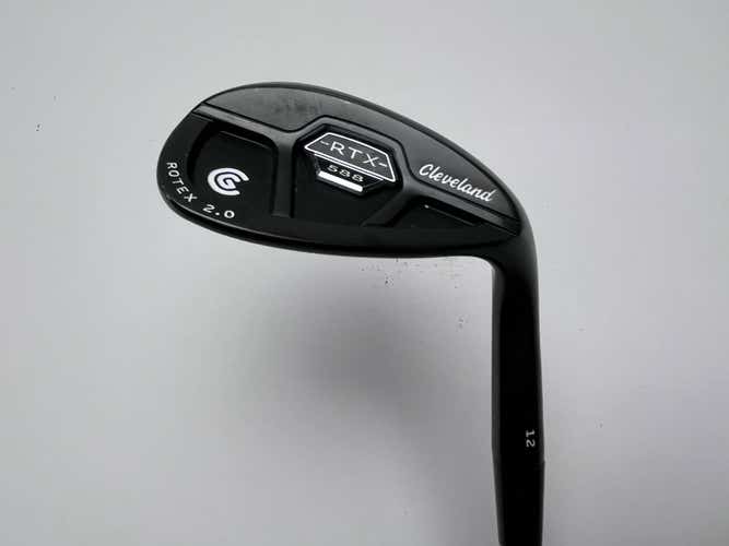 Cleveland 588 RTX 2.0 CB Black Satin Lob Wedge LW 58* 12 DG Wedge RH