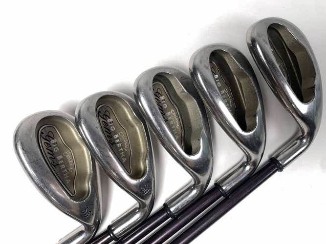 Callaway Big Bertha 2004 Iron Set 8-PW+GW+SW Big Bertha Gems 65i Ladies RH
