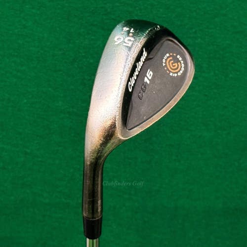 LH Cleveland CG16 Black Pearl 56-14 56 Sand Wedge Stepped Steel Wedge Flex
