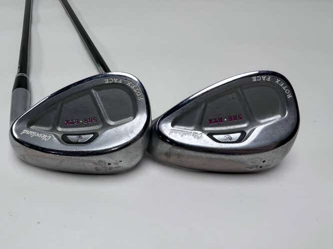 Cleveland 588 RTX CB Satin Chrome Wedge Set 56* 14 | 60* 12 Action Ladies RH