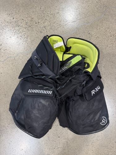 Black Senior Large Warrior RX4 Pro+ Hockey Goalie Pants (Used)