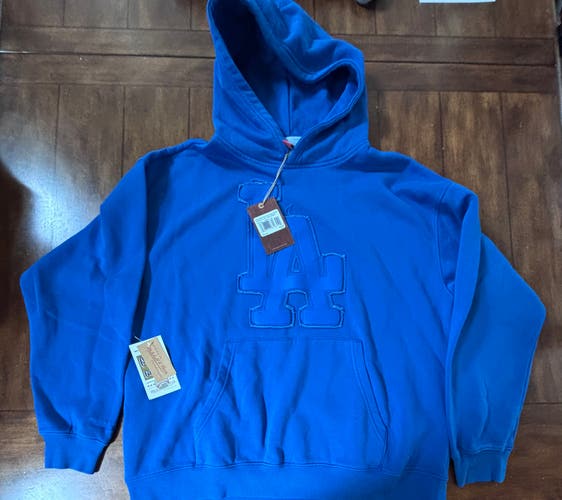 Mitchell & Ness MLB Los Angeles Dodgers Stretch Hoody Adult Medium MSRP $125 NWT