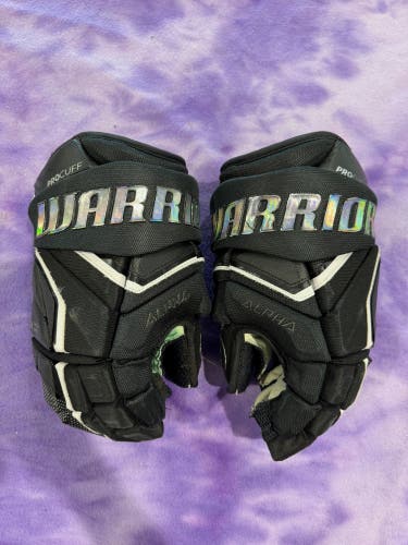 Black Senior Warrior Alpha LX2 Pro Gloves 14" (Used)