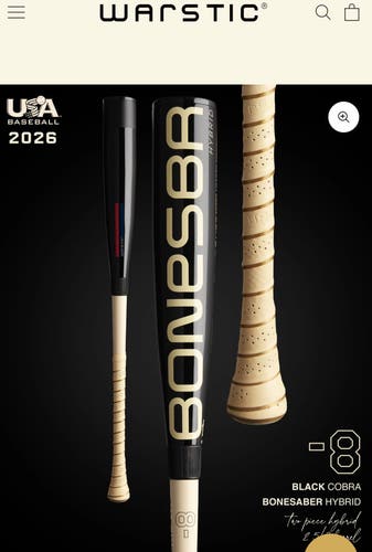 2026 Warstic Bonsaber Hybrid USABat Certified Bat (-8) 23 oz 31" (Used)