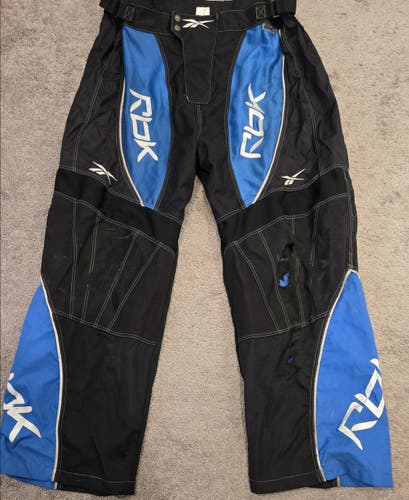 Large Black/Blue/White Reebok Inline Pants (Used)