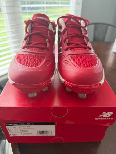 New Balance Fresh Foam Velo X V4 Metal Cleats - Red Women’s Size 8