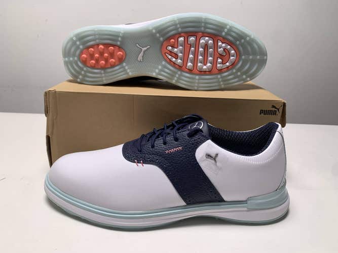 Puma Avant Waterproof Golf Shoes White Men's SZ 10 (379428 03) NIB