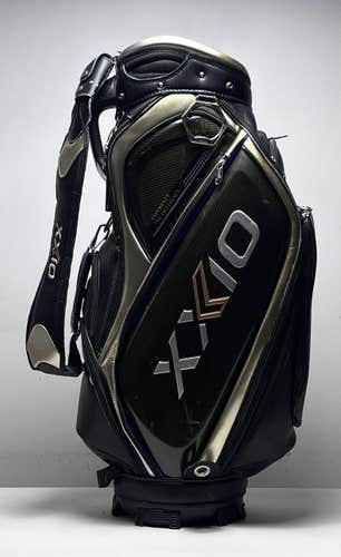 XXIO Premium Staff Bag Black 5-Way Divide Single Strap Golf Bag