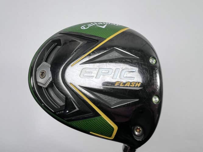Callaway EPIC Flash Driver 9* Aldila Rogue max 65g Stiff RH Midsize Grip
