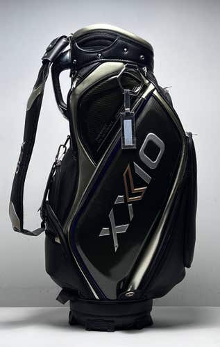XXIO Premium Staff Bag Black 5-Way Divide Single Strap Golf Bag
