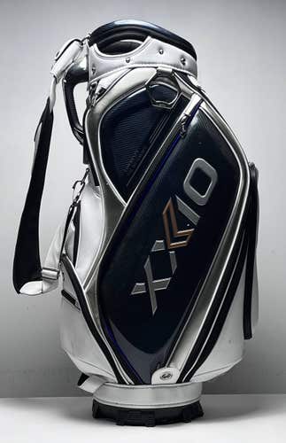 XXIO Premium Staff Bag White 5-Way Divide Single Strap Golf Bag