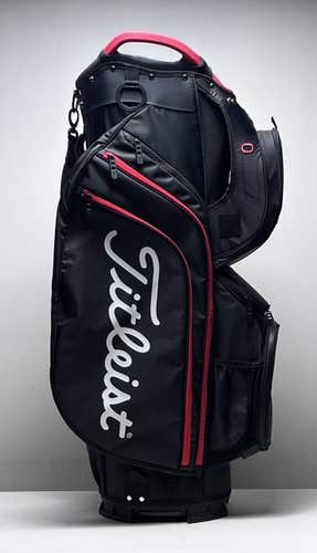 Ttileist Cart 15 Cart Bag Black 15-Way Divide Single Strap Golf Bag