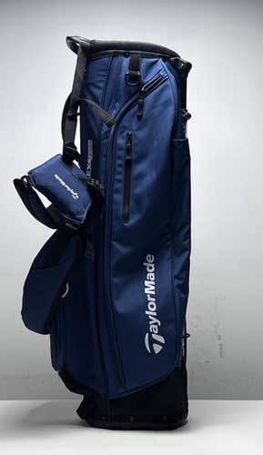 TaylorMade FlexTech Stand Bag Navy Blue 4-Way Divide Dual Strap Golf Bag