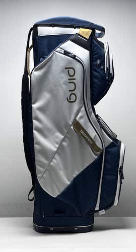 Ping Traverse GLE3 Ladies Cart Bag White 14-Way Divide Single Strap Golf Bag