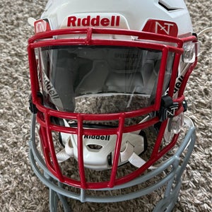 White Youth Large Riddell SpeedFlex Helmet (Used)