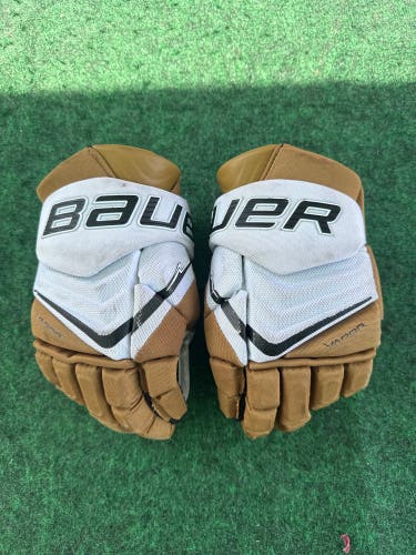 Gold Junior Bauer Vapor Flylite Gloves 12" (Used)
