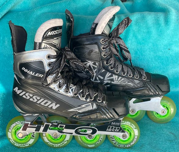 Mission Inhaler NLS4 Inline Skates Wide Width Size 6 (Used)