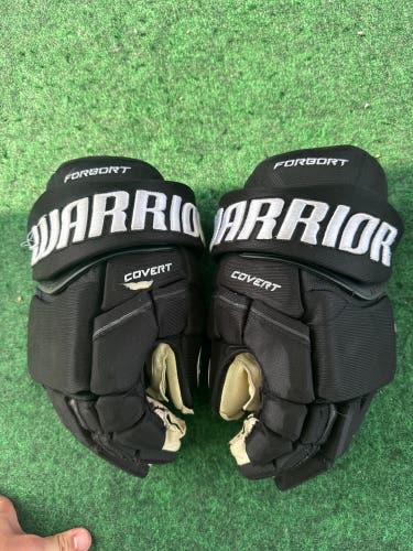 Black Senior Warrior Covert Pro Gloves 14" Pro Stock (Used)