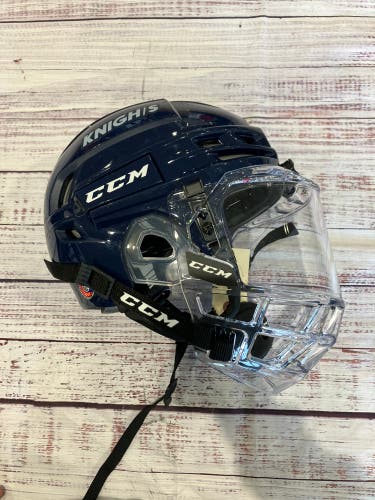 Blue Medium CCM Tacks 910 Helmet (Used)