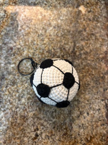 FIFA World Cup Football Official Soccer Ball Keychain Crocheted Accessory New