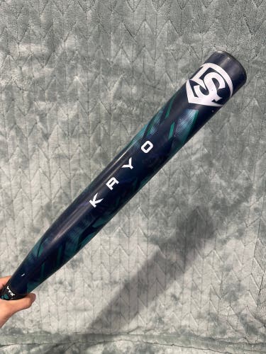 Black 2025 Louisville Slugger Kryo Composite Bat (-10) Composite 23 oz 33" (Used)