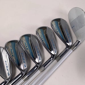 Cobra F-Max Womens Hybrid Iron Set 5-PW+SW SuperLite 55g Ladies RH No 7 iron