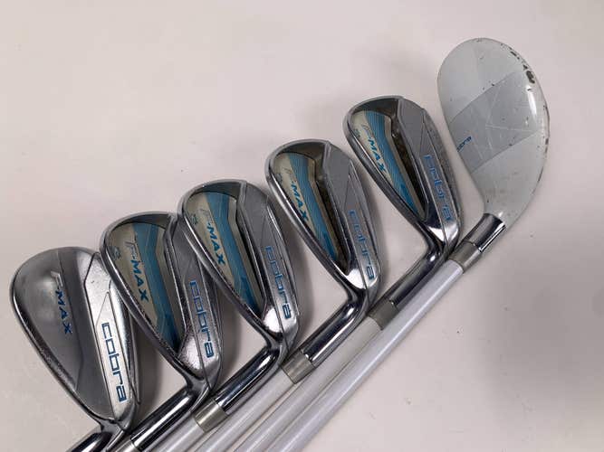 Cobra F-Max Womens Hybrid Iron Set 5-PW+SW SuperLite 55g Ladies RH No 7 iron