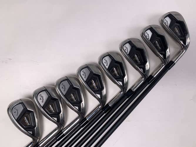 Callaway Rogue ST Max OS Iron Set 5-PW+GW+SW NV Black 55g Regular RH -1/2''