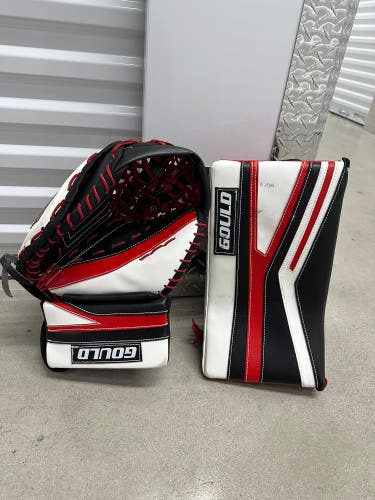 Gould Goalie senior glove and blocker Full Right Pro custom Stock (Used)