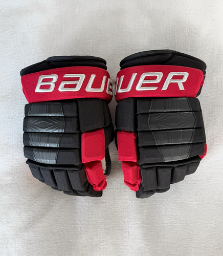 Bauer Pro Series Gloves 13" Pro Stock Ohio State (like new)